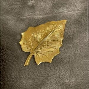 Gold Leaf Brooch